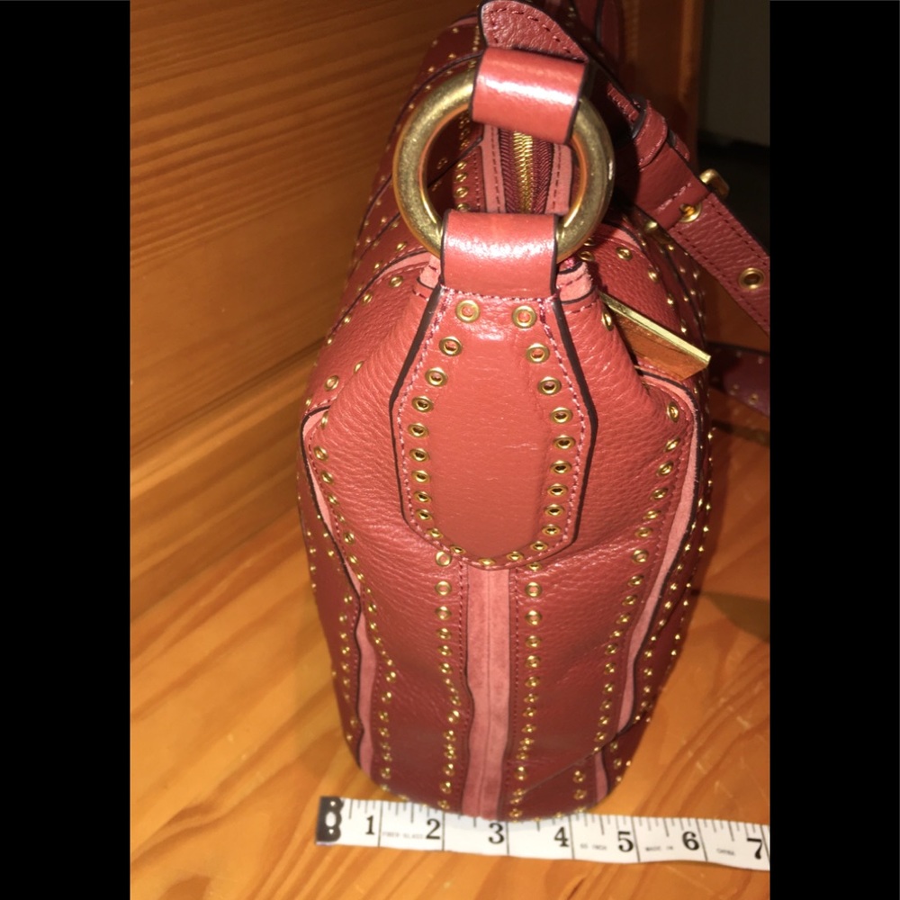 ⭐️⭐️⭐️3X HP⭐️ ⭐️⭐️ 💯 Authentic Michael Kors Brooklyn Grommet Feed Bag - Picture 11 of 16